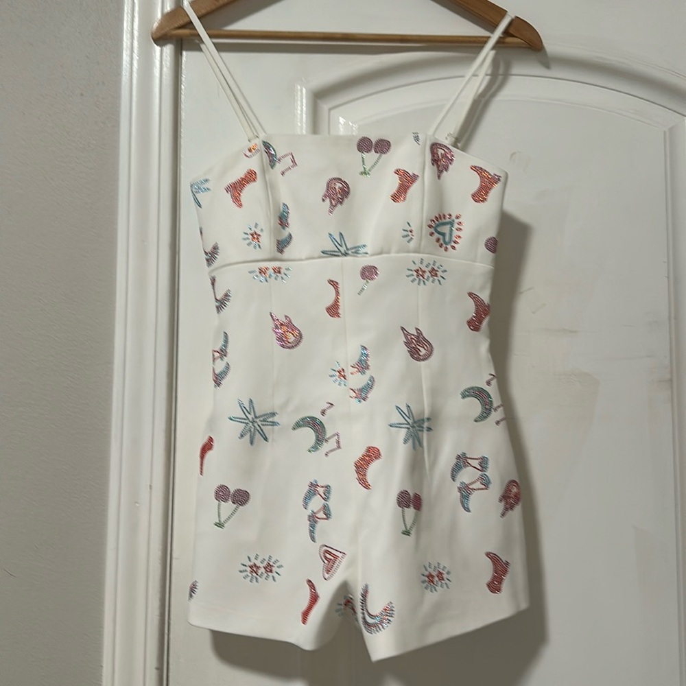 premium diamante western tailored romper - Picture 4 of 11